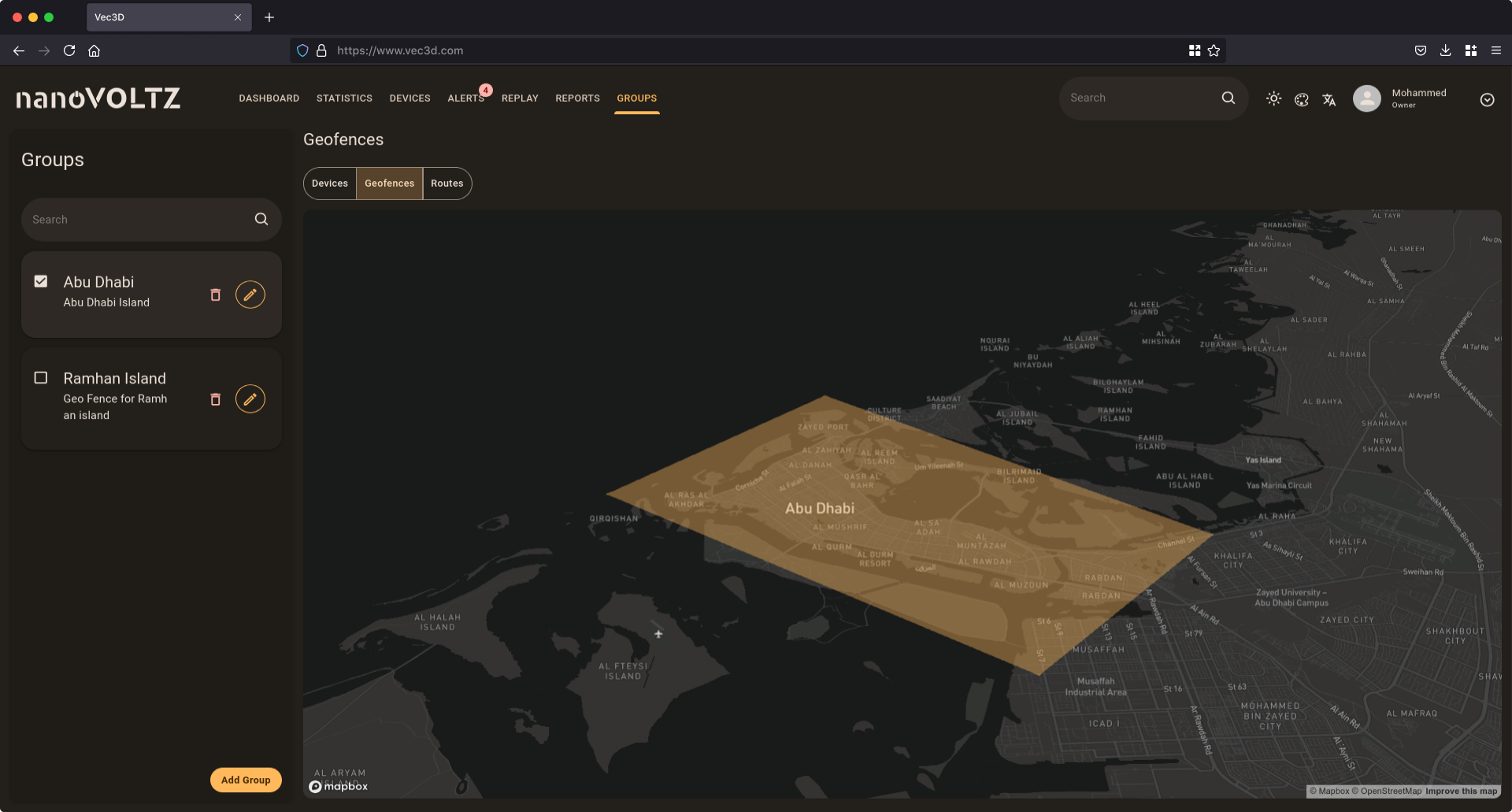 Vec3D geofence module allows for precise virtual boundaries for vehicles, devices, and personnel